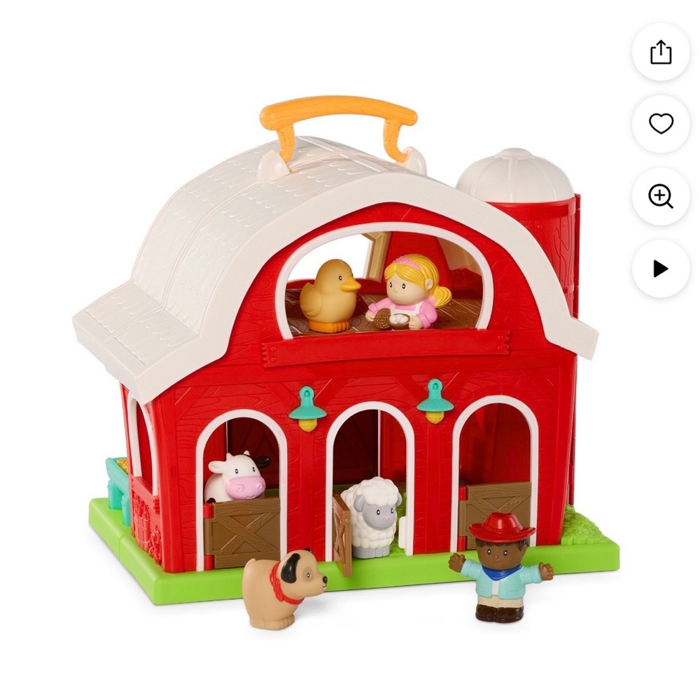 Colorful Farm Adventure Playset with Figures